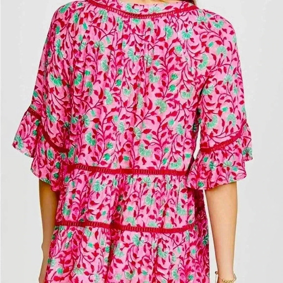 NWT Playa Lucila Floral Dress Pink - Picture 12 of 14